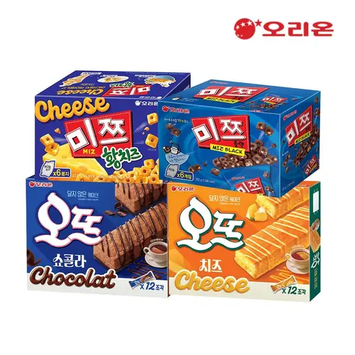 [롯데온] 미쯔황치즈6P+미쯔6P+오뜨쇼콜라12P+오뜨치즈12P