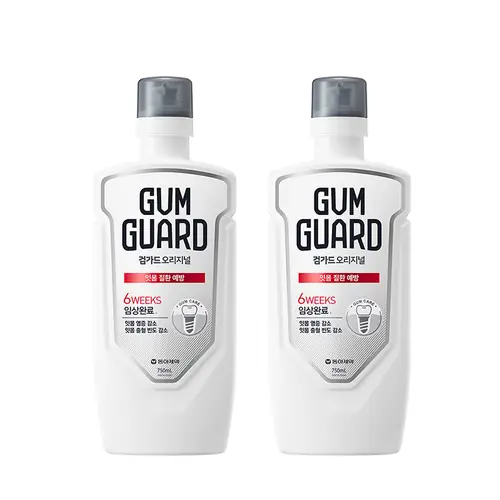 [롯데온] 가그린 검가드 오리지널 구강청결제 750ml x 2개(11,870원/무료)