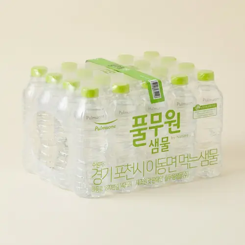 [토스쇼핑] 풀무원 샘물 생수, 무라벨, 500ml, 80개(14,990원/무료)