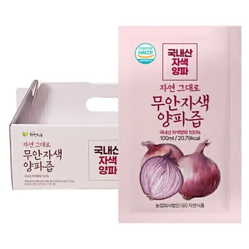 [옥션] 무안 자색 양파즙 100ml 140팩 (36,870원/무료)
