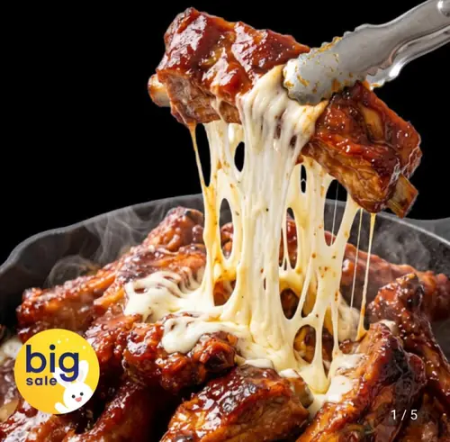 [G마켓] 두툼 숯불 바베큐 쪽갈비 500g+500g
