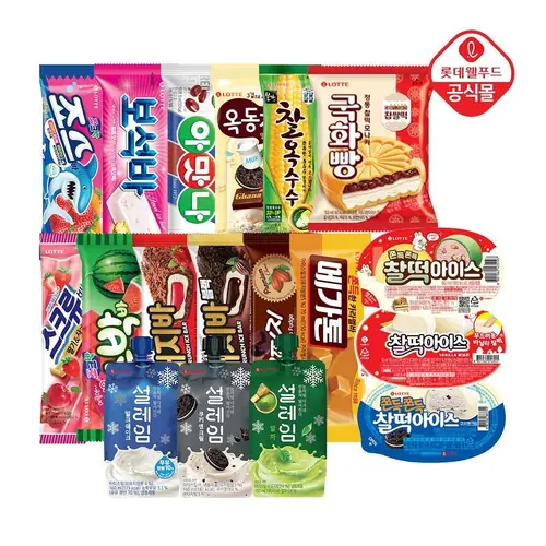 [롯데온] 설레임/찰떡아이스 10개+바 20개